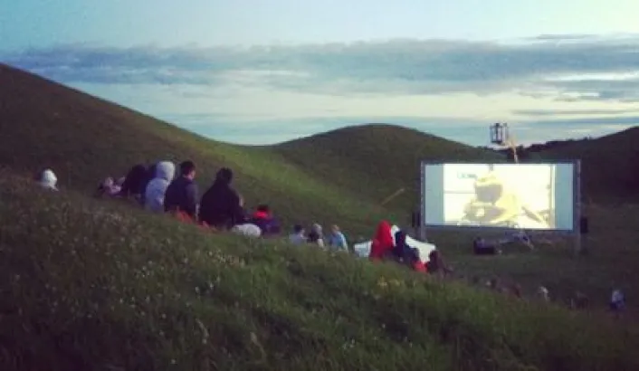 Projection en plein air